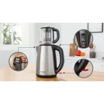 چای ساز بوش مدل BOSCH TTA5603 | چای ساز برقی با قوری شیشه‌ای - Image 6